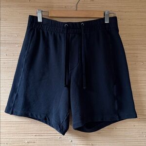 James Perse Black Cotton Athletic Shorts